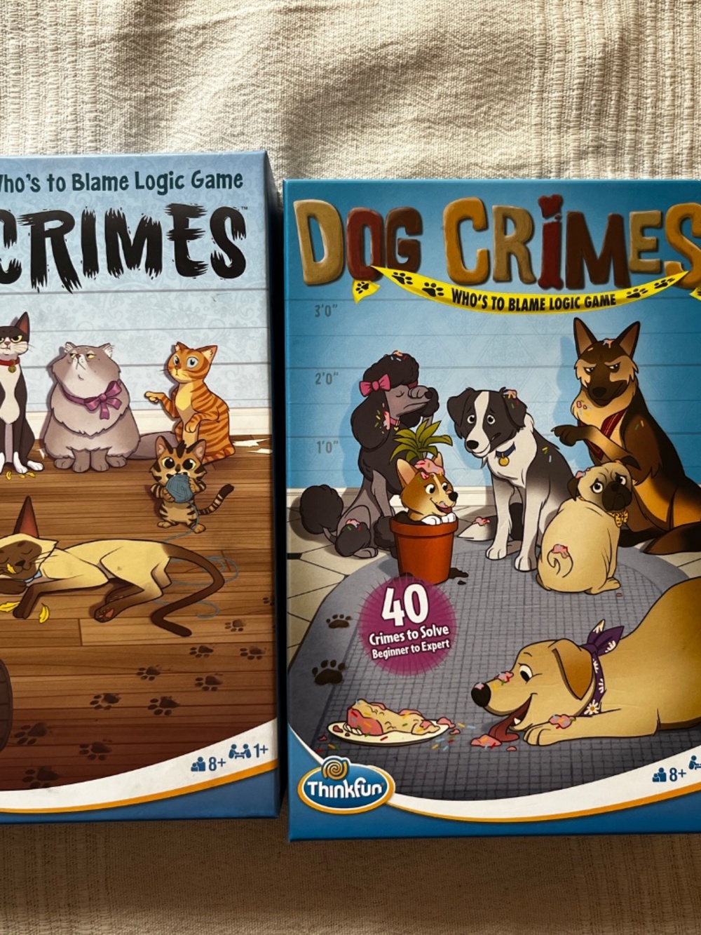 Dog Crimes and Cat Crimes- Logic Games - Whodunit